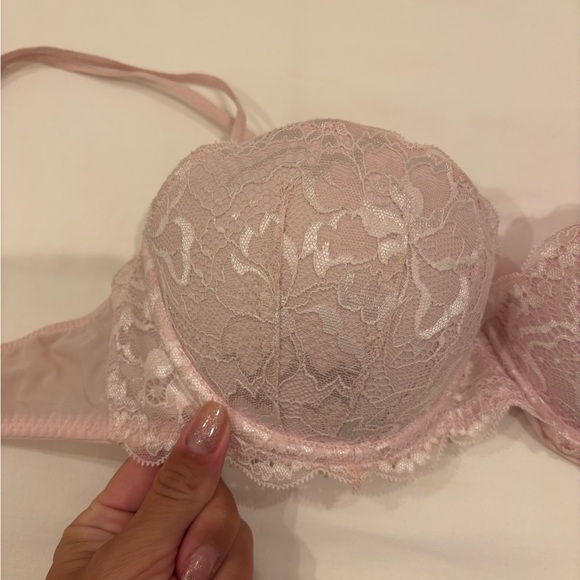 Lace Underwire Bra - light pink - Picture 2 of 3